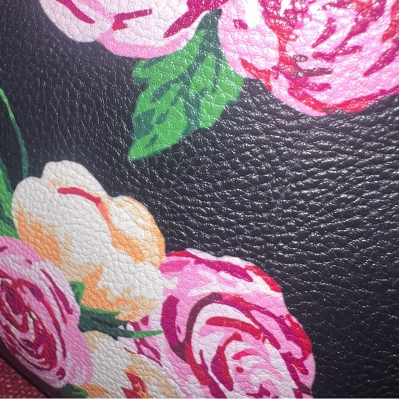 BETSEY JOHNSON novelty phone bag faux leather floral crossbody handbag - Picture 8 of 15